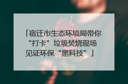 宿迁市生态环境局带你“打卡”垃圾焚烧现场 见证环保“黑科技”