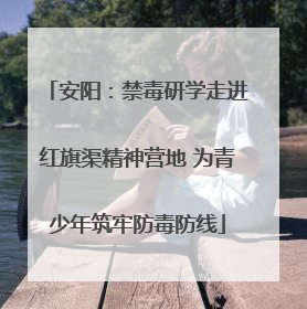 安阳：禁毒研学走进红旗渠精神营地 为青少年筑牢防毒防线