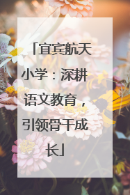 宜宾航天小学：深耕语文教育，引领骨干成长