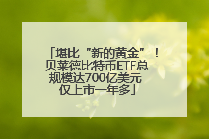 堪比“新的黄金”！贝莱德比特币ETF总规模达700亿美元 仅上市一年多