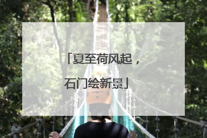 夏至荷风起，石门绘新景