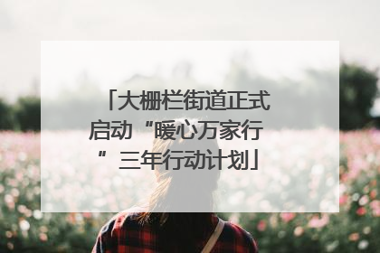 大栅栏街道正式启动“暖心万家行”三年行动计划