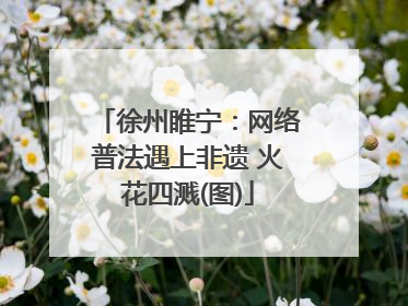 徐州睢宁：网络普法遇上非遗 火花四溅(图)