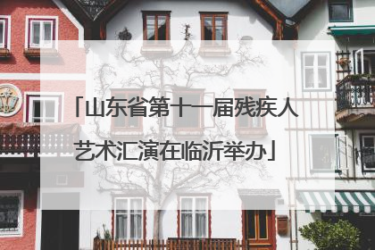 山东省第十一届残疾人艺术汇演在临沂举办
