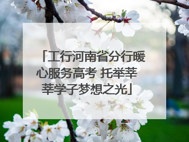 工行河南省分行暖心服务高考 托举莘莘学子梦想之光