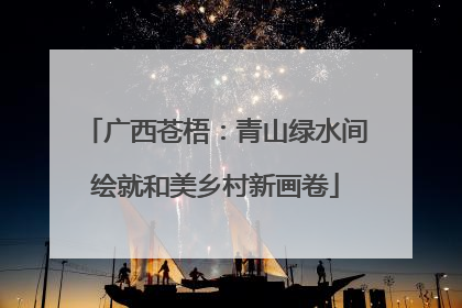 广西苍梧：青山绿水间绘就和美乡村新画卷
