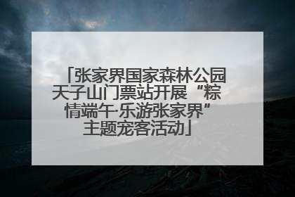 张家界国家森林公园天子山门票站开展“粽情端午·乐游张家界”主题宠客活动