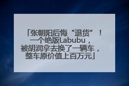 张朝阳后悔“退货”！一个绝版Labubu，被胡润拿去换了一辆车，整车原价值上百万元