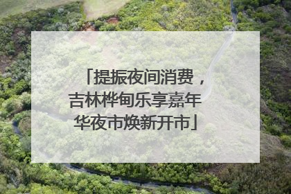 提振夜间消费，吉林桦甸乐享嘉年华夜市焕新开市