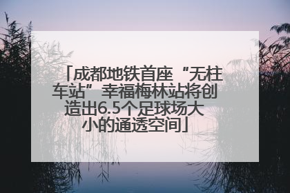成都地铁首座“无柱车站”幸福梅林站将创造出6.5个足球场大小的通透空间