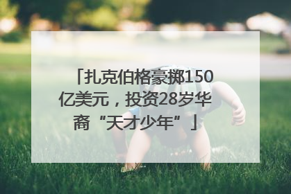 扎克伯格豪掷150亿美元，投资28岁华裔“天才少年”
