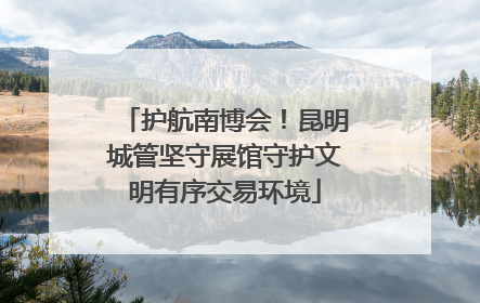 护航南博会！昆明城管坚守展馆守护文明有序交易环境