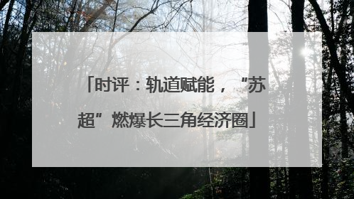 时评：轨道赋能，“苏超”燃爆长三角经济圈