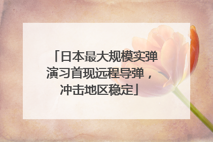 日本最大规模实弹演习首现远程导弹，冲击地区稳定