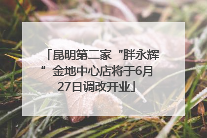 昆明第二家“胖永辉”金地中心店将于6月27日调改开业
