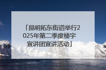 昆明拓东街道举行2025年第二季度楼宇宣讲团宣讲活动