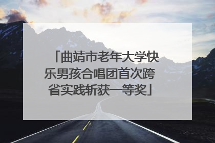 曲靖市老年大学快乐男孩合唱团首次跨省实践斩获一等奖