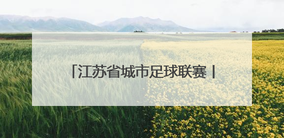 江苏省城市足球联赛丨南京胜常州 登顶榜首