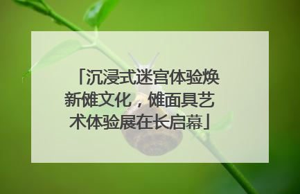 沉浸式迷宫体验焕新傩文化，傩面具艺术体验展在长启幕