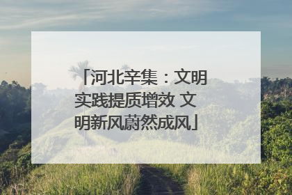 河北辛集：文明实践提质增效 文明新风蔚然成风