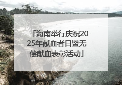 海南举行庆祝2025年献血者日暨无偿献血表彰活动