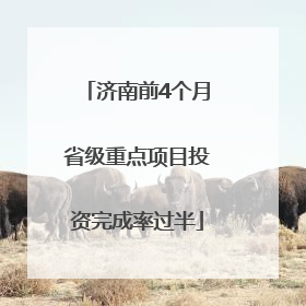 济南前4个月省级重点项目投资完成率过半