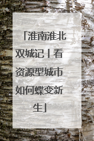 淮南淮北双城记丨看资源型城市如何蝶变新生
