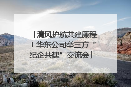 清风护航共建廉程！华东公司举三方“纪企共建”交流会