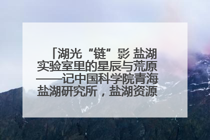 湖光“链”影 盐湖实验室里的星辰与荒原——记中国科学院青海盐湖研究所，盐湖资源化学实验室党总支书记、副主任刘忠