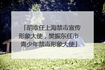 胡歌任上海禁毒宣传形象大使，樊振东任市青少年禁毒形象大使
