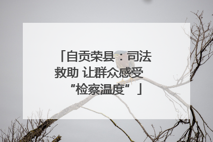 自贡荣县：司法救助 让群众感受“检察温度”