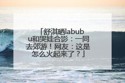 舒淇晒labubu和哭娃合影：一同去郊游！网友：这是怎么火起来了？