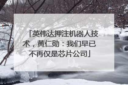 英伟达押注机器人技术，黄仁勋：我们早已不再仅是芯片公司