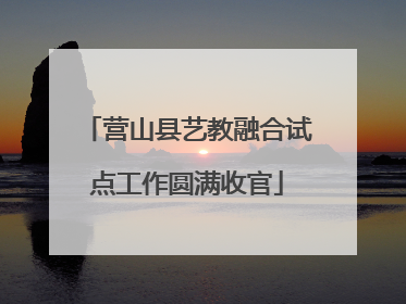 营山县艺教融合试点工作圆满收官
