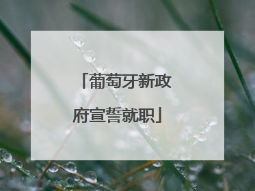 葡萄牙新政府宣誓就职