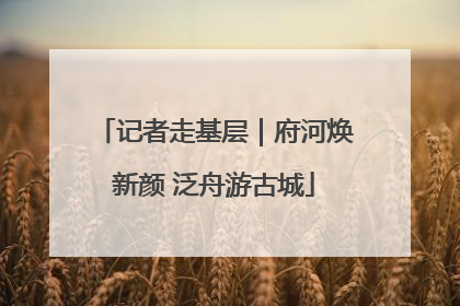 记者走基层｜府河焕新颜 泛舟游古城