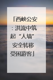 西峡公安：洪流中筑起“人墙” 安全转移受困游客