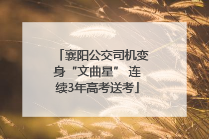 襄阳公交司机变身“文曲星” 连续3年高考送考