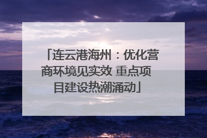 连云港海州：优化营商环境见实效 重点项目建设热潮涌动