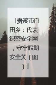 贵溪市白田乡：代表织密安全网，守牢假期安全关（图）