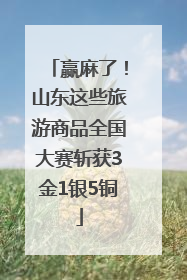 赢麻了！山东这些旅游商品全国大赛斩获3金1银5铜