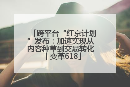 跨平台“红京计划”发布：加速实现从内容种草到交易转化丨变革618