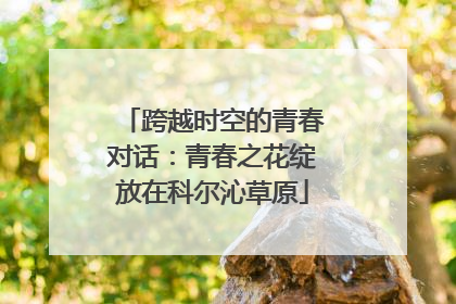 跨越时空的青春对话：青春之花绽放在科尔沁草原