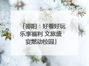 邵阳：好看好玩乐享福利 文旅盛宴燃动校园