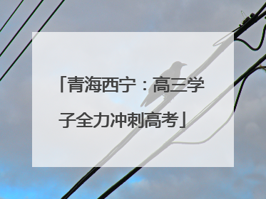 青海西宁：高三学子全力冲刺高考