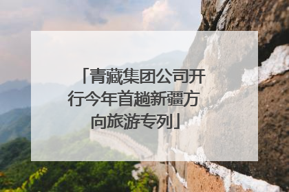 青藏集团公司开行今年首趟新疆方向旅游专列