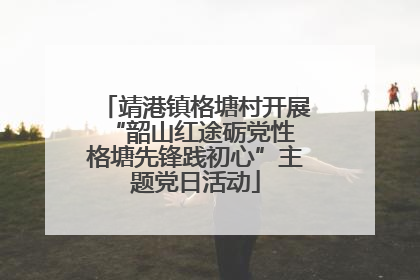 靖港镇格塘村开展“韶山红途砺党性 格塘先锋践初心”主题党日活动