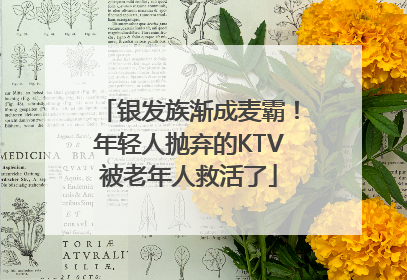 银发族渐成麦霸！年轻人抛弃的KTV被老年人救活了