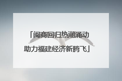 闽商回归热潮涌动 助力福建经济新腾飞