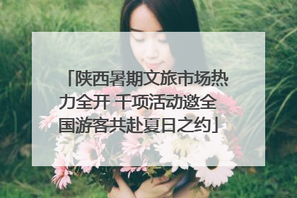 陕西暑期文旅市场热力全开 千项活动邀全国游客共赴夏日之约